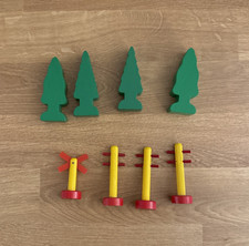 VTG BRIO Tree Phone Pole Accessory Set 33369 Accessory For Wooden Railway HTF