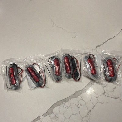 3-diode LED mini-oval clearance/marker light red lens and a snap-on chrome bezel
