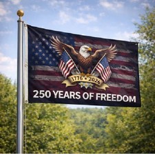 250 America Flag 3X5 Ft USA 250Th Anniversary Bald Eagle Design,1776-2026 100D