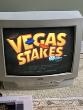 Vintage JVC CRT Color TV 13" C-13011 A/V , Coax Retro Gaming NO Remote