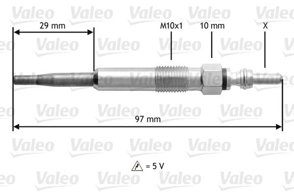 Valeo 345125 GlüHkerze FüR Audi Seat Skoda VW-image