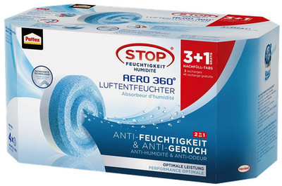 4 Stück Pattex AERO 360° Tabs für Luftentfeuchter 450g