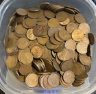 1909-1958 Lincoln Wheat Cent Penny 500ct Bulk Lot PDS Mint Marks