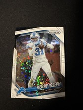2025 Panini Prizm Kerby Joseph #41 White Disco Prizm Detroit Lions