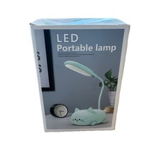 New LED Desk Lamp for Kids, Cute Cat Lamp USB Rechargeable Reading White