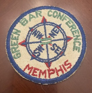 1950’s Chickasaw Council Green Bar Conference Patch Chickasah 406 Boy Scout BSA
