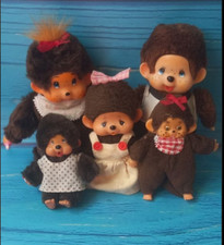 SALE Lot of 5 small vintage Monchichi monkeys