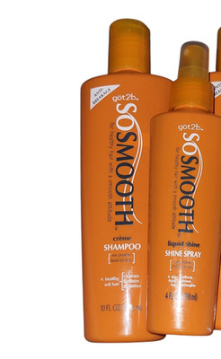 ORIGINAL GOT 2B SO SMOOTH CREME SHAMPOO + SHINE SPRAY USA HTF RETIRED NEW HTF