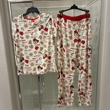 Disney Mickey Mouse Women's 2 Piece Lounge Pajama Set Size Large