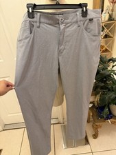 Travis Mathew Men’s Performance Pants Gray Athletic Stretch Golf Size 38