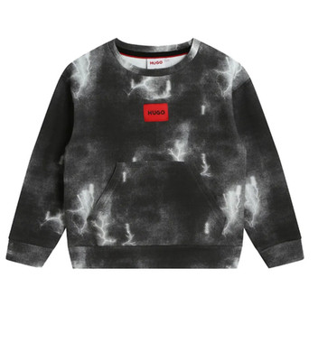HUGO KIDS boys tie-dye print sweatshirt size 5 $115