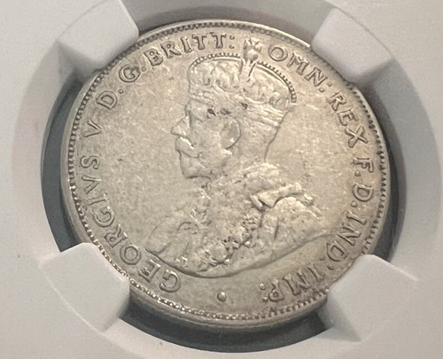 1936 Australia Florin Silver Coin 2 Shillings VF 35 - Picture 4 of 4