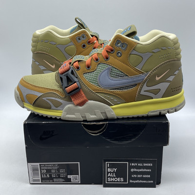 Size 10 - Nike Air Trainer 1 Coriander Green Suede Leather (DH7338-300)