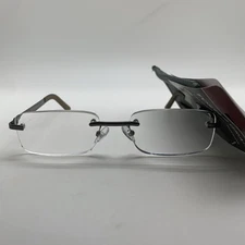 D197 Foster Grant +3.25  Blake GUN  Men Rimless Readers Reading Glasses