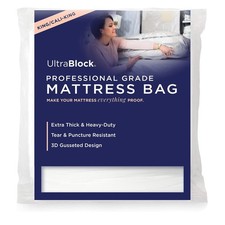Ultrablock Mattress Bags for Moving or Storage   6 Mil Plastic Cover, Tear and
