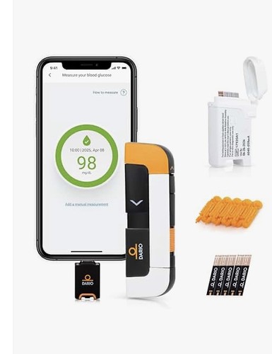 DARIO Smart Glucose Monitor Kit w/carry case