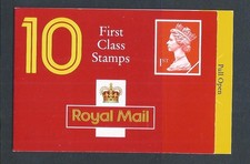 GB QEII 1993 HD12 DB20(25) 10 x 1st class stamps Walsall Barcode Booklet MNH Cyl