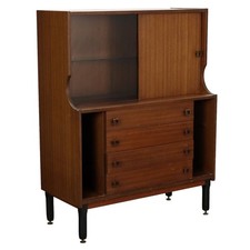 Credenza Vintage Impiallacciata Legno Esotico Italia Anni 60