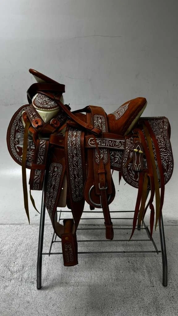 Charro Saddle Riendas Charras Para Caballo, Red Charro Horse Reins Charro Saddle Riendas Charras Para Caballo, Red Charro Horse Reins