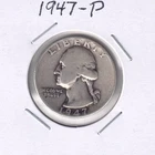 1947-P Washington Quarter. U Grade - Check the Hi-Res scans.