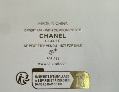 Chanel Beauté Black Cosmetic / Undergarments Bags- Terry Cloth Interior NIB - Picture 4 of 7