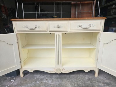 white mirrored dresser Lexington Cottage Dresser with Hidden Drawer Mirror in White – The Furniture  Space
