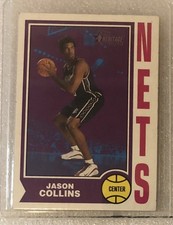 2001-2002 Jason Collins Topps Heritage Rookie Card RC #259 1st Openly Gay RIP. rookie card picture