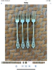 Rose Point by Wallace Sterling 4 Cocktail/Shrimp Forks