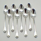 Grand Colonial Demitasse Spoons Set of 8 Wallace Sterling Silver 1942