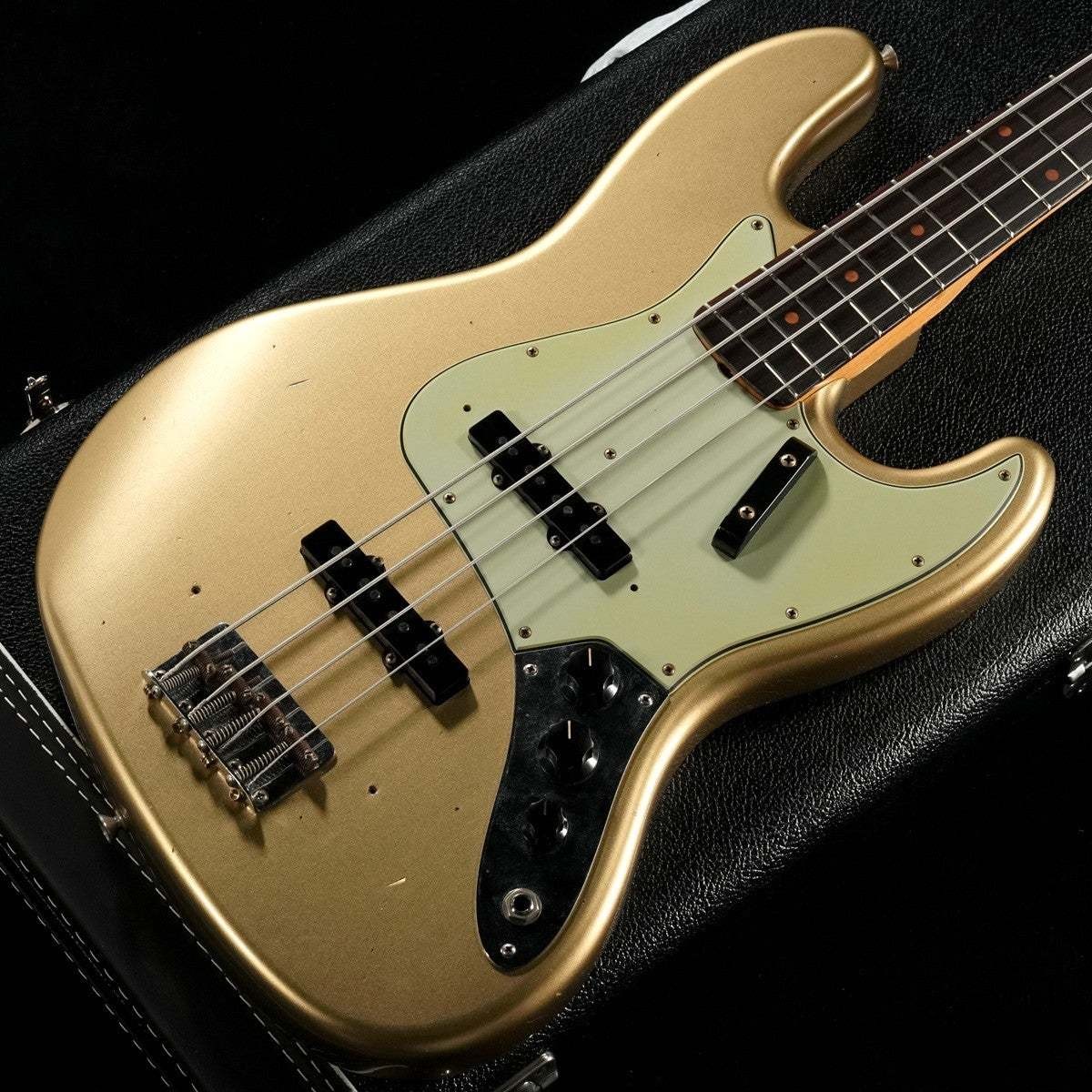 Fender Custom Shop 1963 Jazz Bass Journeyman Relic Aged Aztec Gold Used