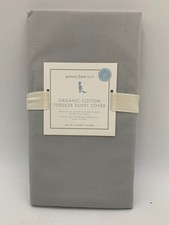 Pottery Barn Kids Organic Cotton Percale Toddler Duvet Cover Gray J4050