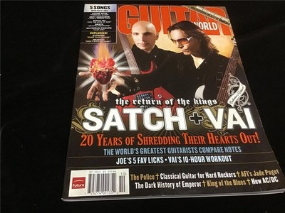 Guitar World Magazine October 2007 Satch & Vai 20 Years of Shredding Hearts Out