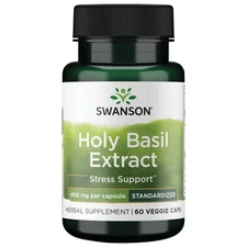 Swanson Holy Basil (Tulsi) Extract 400 mg 60 Veggie Capsules