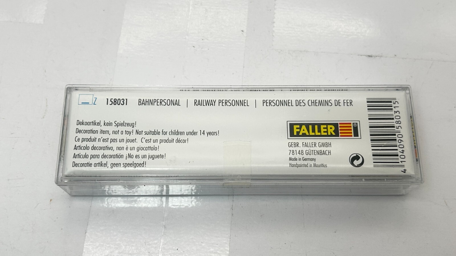 Faller Z 158031 Railway Staff Set Figures Original Packaging