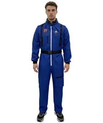Blaues Astronautenkostüm für Herren | Weltraumforscher Kostüm Outfit für Halloween ''