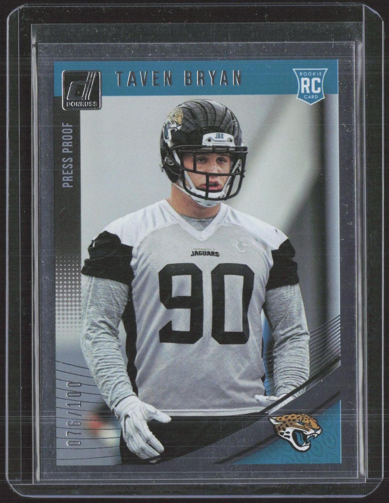 Taven Bryan #363 Press Proof Silver Rookie /100,RC 2018 Donruss *HOT*