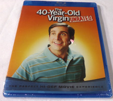 The 40-Year-Old Virgin Unrated  Blu-ray DVDs new factory sealed