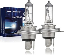 9003/H4 Halogen Headlight Bulb, H4 12V 60/55W 4300K High/Low Beam Warm White Hea