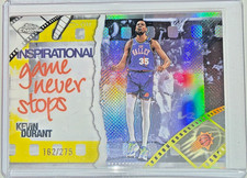 2025 Topps Chrome Inspirational Kevin Durant Yellow /275
