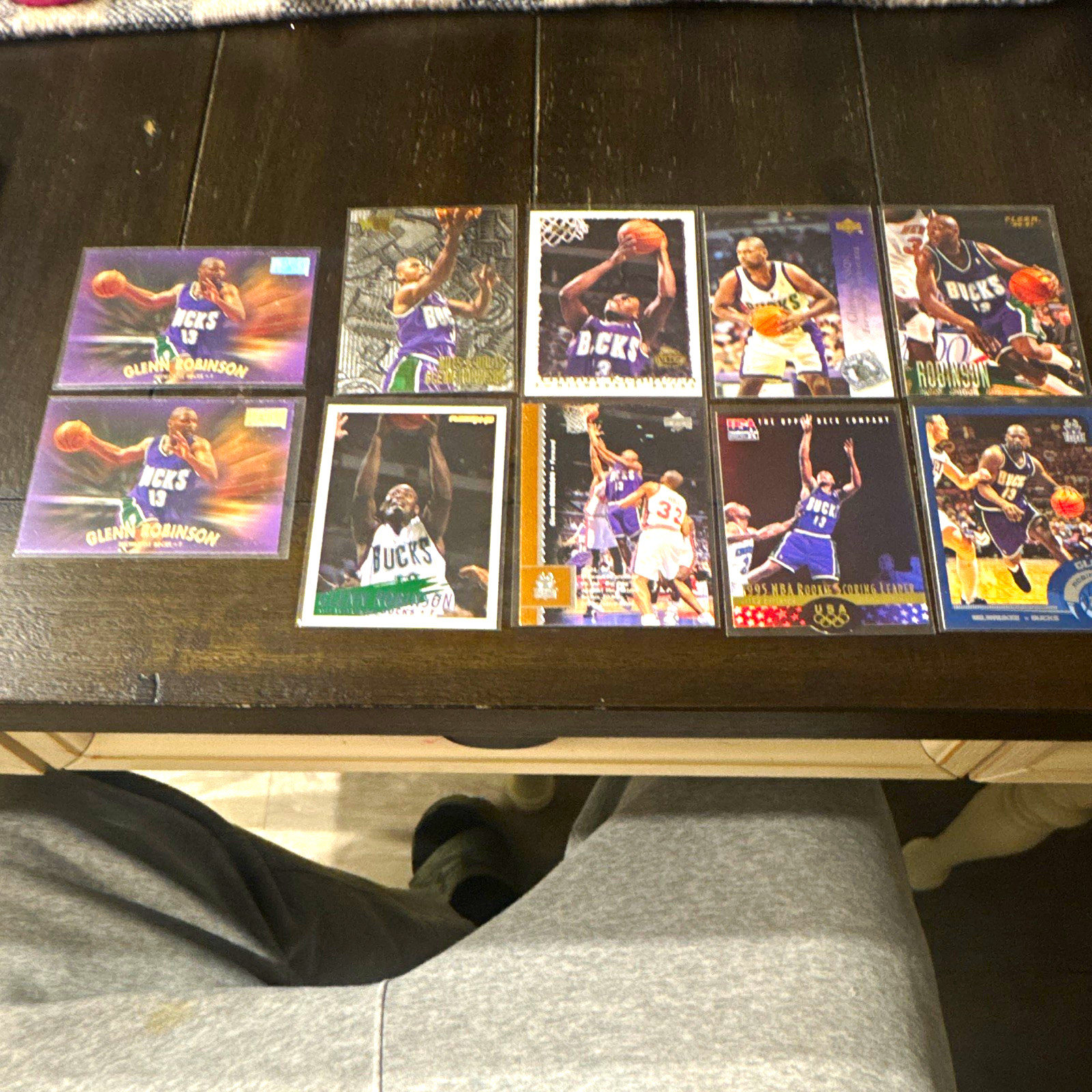 Glenn Robinson Milwaukee Bucks NBA 10-Card Lot Fleer Topps Upper Deck 1994-97