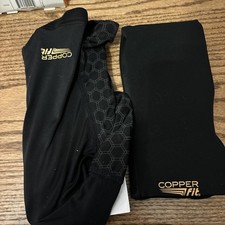 2 Copper Fit Freedom Copper Infused Compression Knee Sleeve - Size XL - Black