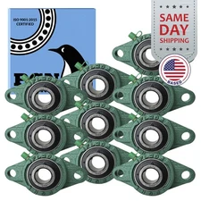 (10) UCFL204-12 Solid Base Pillow Block Flange Mounted Bearing 3/4" Bore 2 Bolt