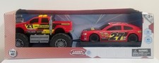 Laser Wheel Toy Truck & Plastic Race Car w/ Lights & Sounds
