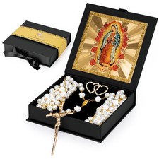 Lazo Para Boda, Pearl Wedding Lasso for Ceremony Catholic Gift, Rosario Lazos...
