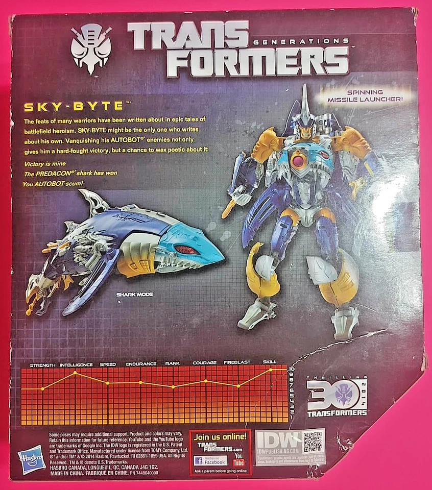 Transformers Generations 2014 Thrilling 30 Voyager Class Sky Byte -BOXWARE! - Image 3 of 4