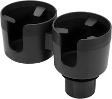 2 in 1 Car Cup Holder Expander Adjustable Drink Bottle Organizer for SUV Truck