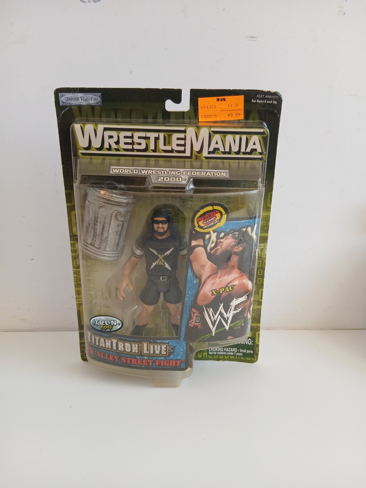 WWE Wrestling Figure X-Pac 2000 Wrestlemania Boxed New Jakks Titan Tron  Live