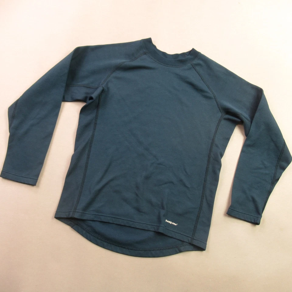 Camisa Patagonia Niños Mediana Manga Larga Azul Cuello Redondo Ligera Foto 2 de 4