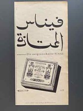 Finas Cigarette Cairo Typ Original 1958 Vintage Advert Werbung Reklame