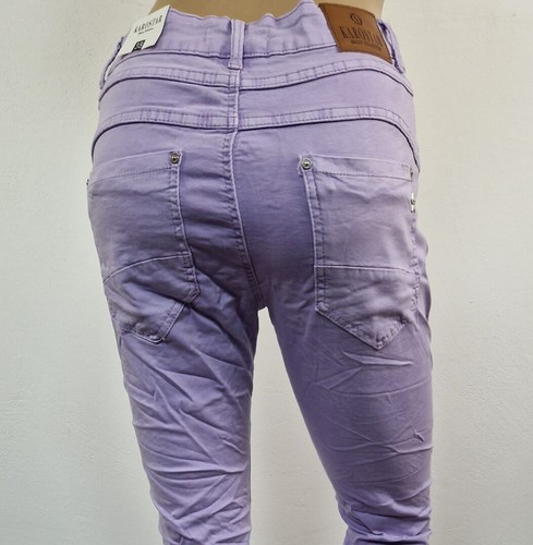 Karostar: TREND Boyfriend Baggy Jeans Hose 4 Farben Knopfleiste Gr. 38 - 48 - Bild 16 von 29